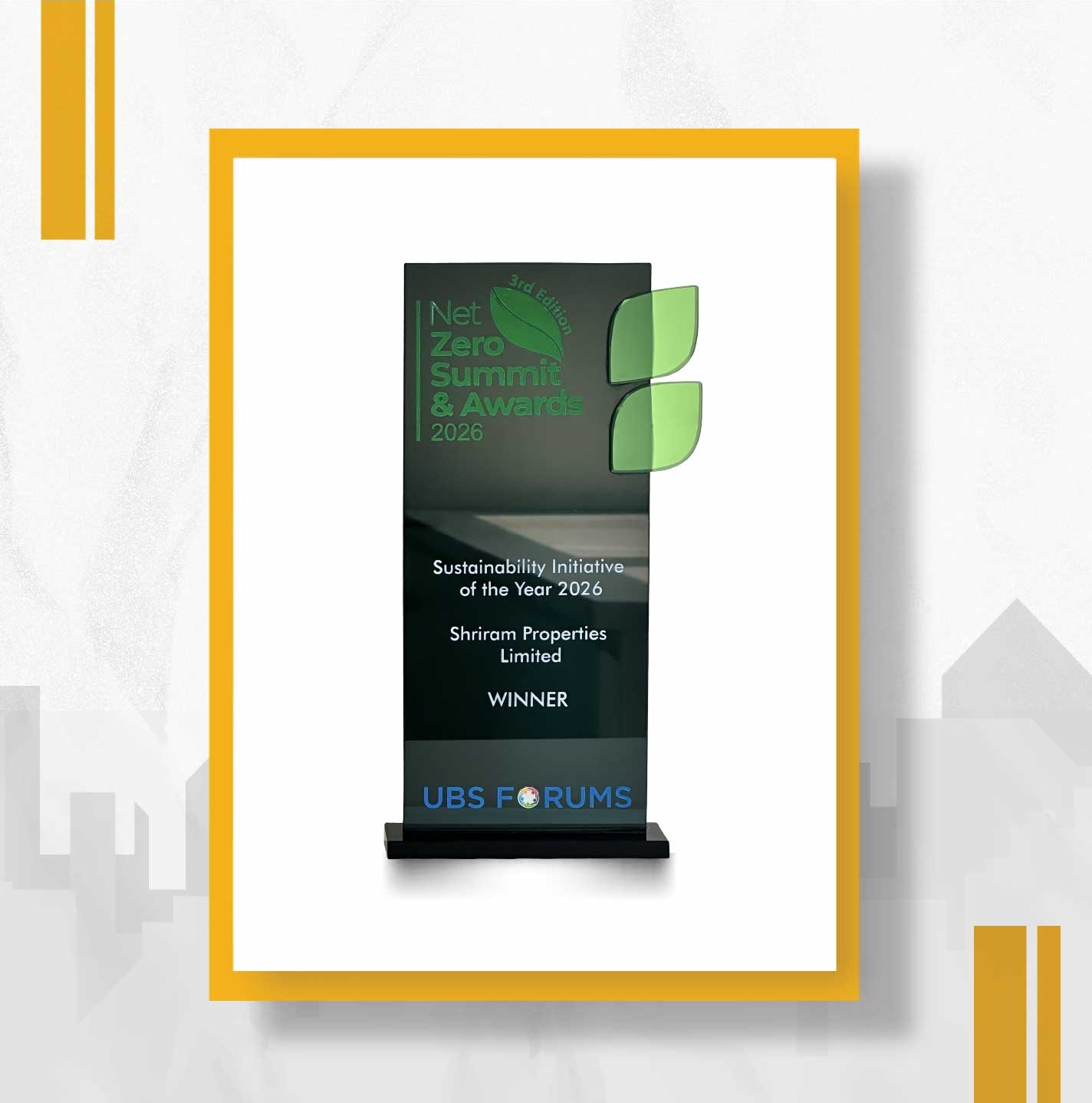 Sustainability Initiative of the Year 2026 - Shriram Properties