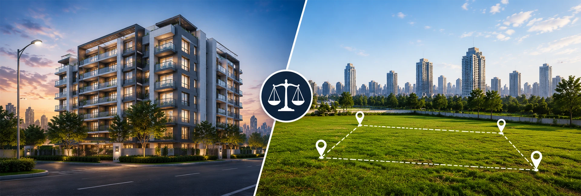 Flat vs Plot: Which Is a Better Investment in Bangalore in 2026? | Desktop Banner