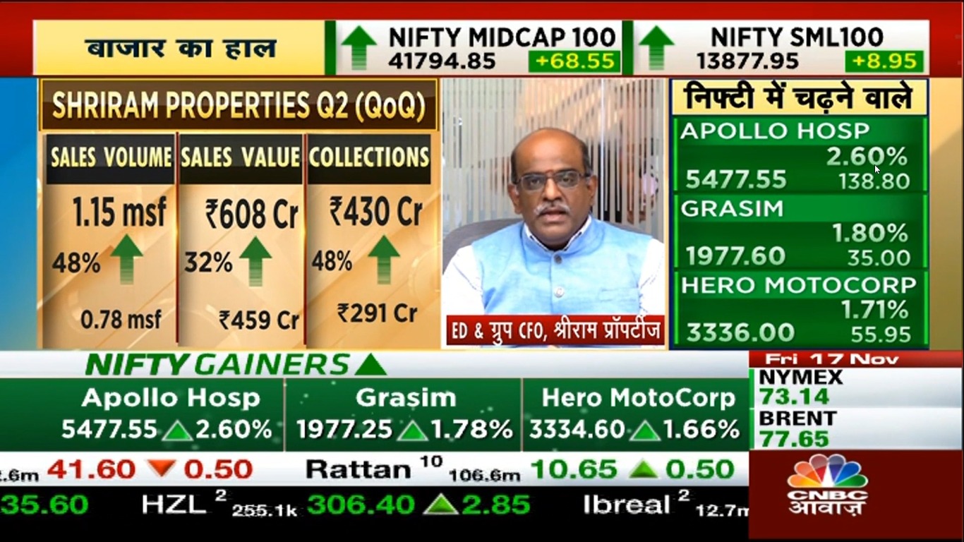 CNBC Awaaz interview with Gopalakrishnan