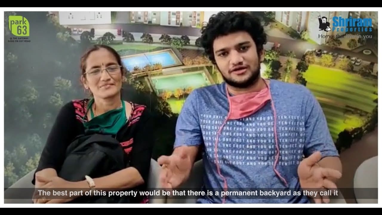 shriram properties park 63 testimonial